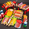 Baby Dress Up Kitchen Toys BBQ Set Kids Simulated BBQ Cookware Cooking Simulated Food Cosplay Educational Gift Toys