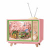 Robotime Rolife Sakura Dreamy Tour DIY Music Box 3D Wooden Puzzle with Lights Sakura Design Unique Home Decor Giftfor Kids