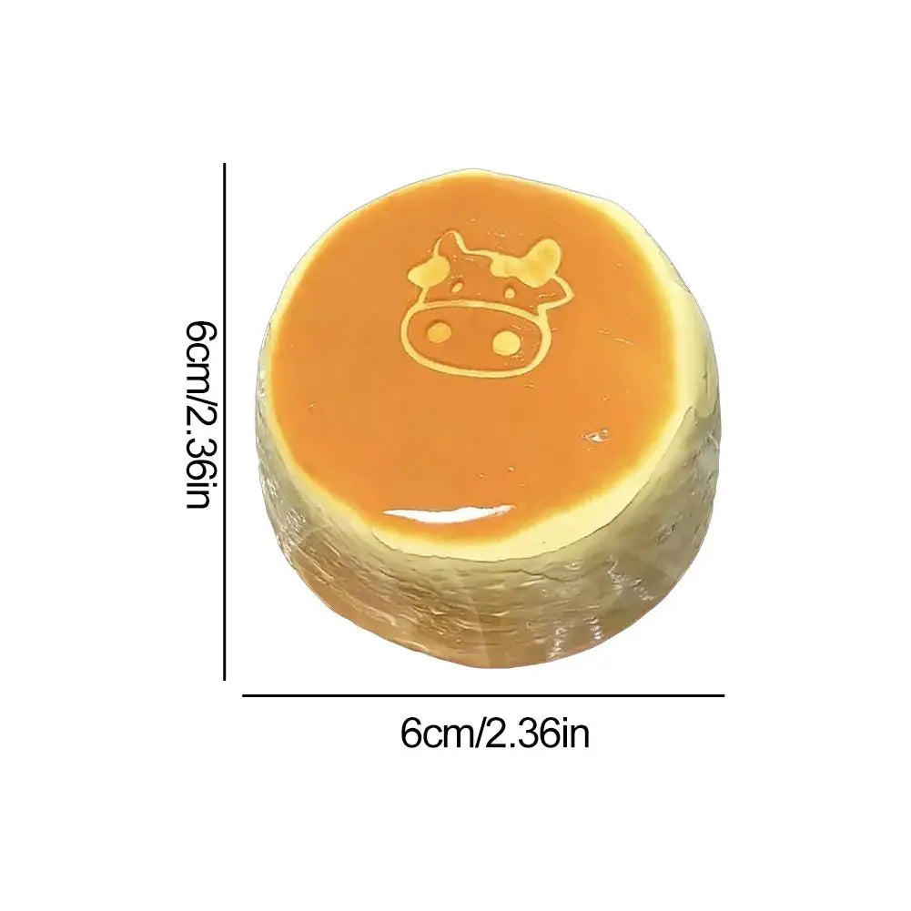 Cheese Cake Squeeze Toy Soft Slow Rebound Pinch Toy Milky Flavor Bread Toyfor Stress Relief Cute Anxiety Relief Toy
