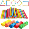 100pcs Colorful Bamboo Counting Sticks Mathematics Teaching Aids Counting Rod Math Learning Toy Gift