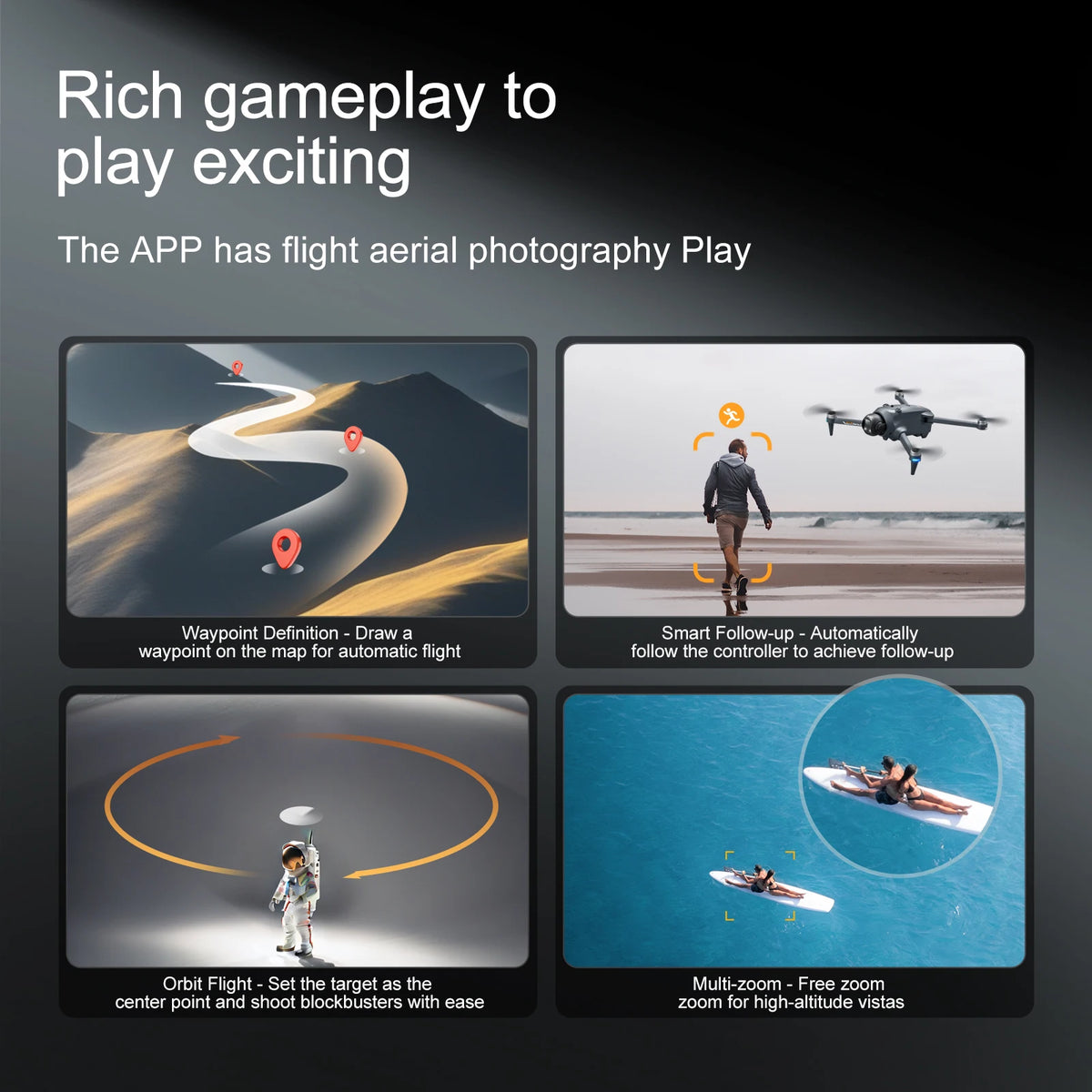 ZNLYRION Drone GPS Foldable YL059 With Large Screen Remote 180 Electric Adjustable Camera All Round Obstacle Avoidance Brushless Motor 5G FPV RC Quadcopter