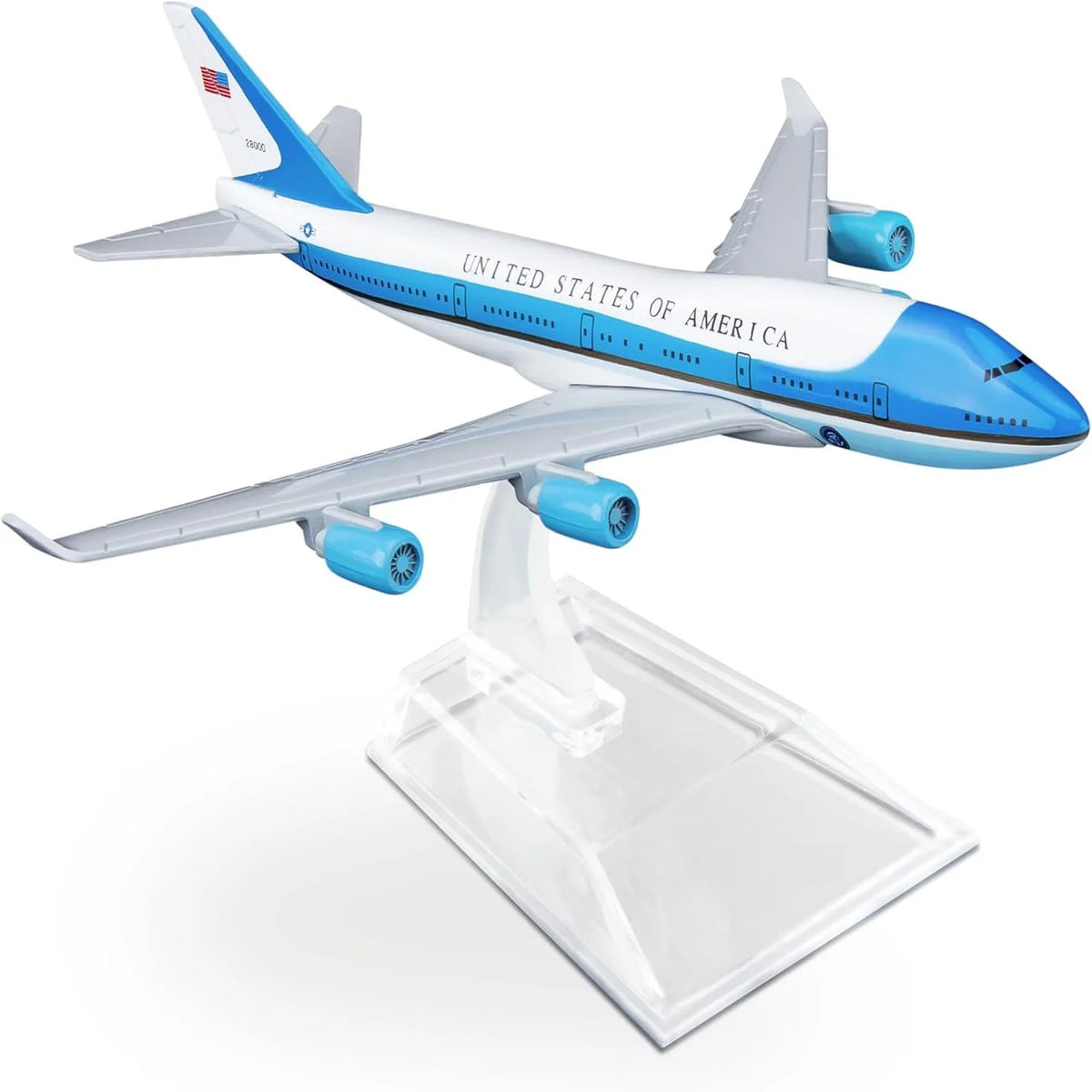 16cm Air Force one 1:400 Die-cast Metal Airplane Model with Stand for Aviation Enthusiasts Gift or Display Decorations