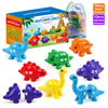 Dinosaur Matching Game Toys Alphabet Matching / Number Matching Montessori Toy for Kids Learning Colors Numbers Letters Toy