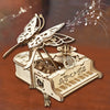 3D Wooden Puzzle Music Box Piano Model Kit DIY Assembly Musical Instrument Building Kits Home Decor Crafts Gift for Adults Kids