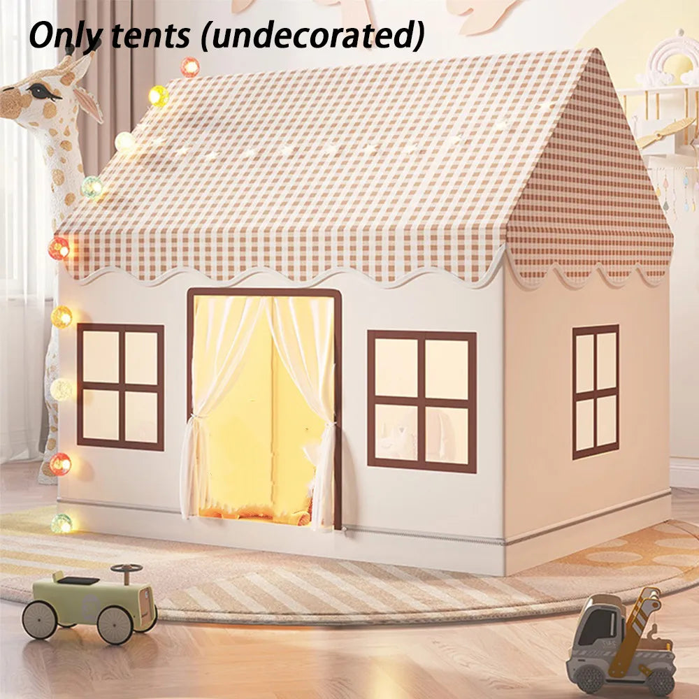 Kids Tent Playhouse Foldable Children's Play Tent for Indoor/Outdoor Princess Castle Toy House for Girls Boys Room Garden