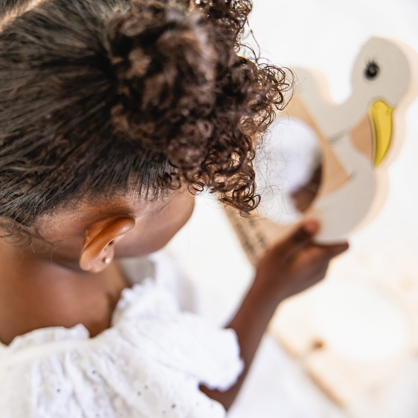 Look at ME! Little Explorers Baby's First Mirror - Friendly Stork | Made in the USA ๐บ๐ธ