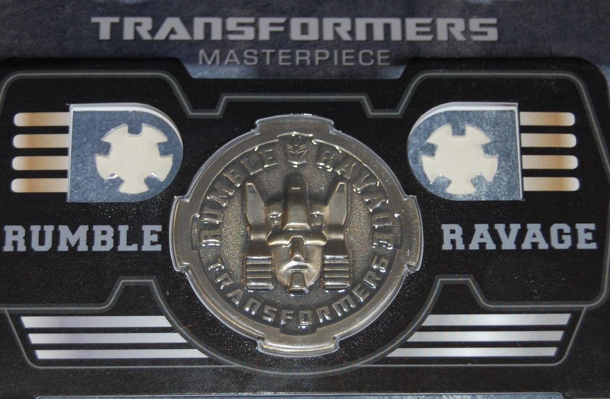 Transformers Mp-15 Rumble & Ravage Bonus Collector Coin