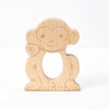 Soothing Monkey Teether with Organic Cotton Bag | Made in the USA 🇺🇸