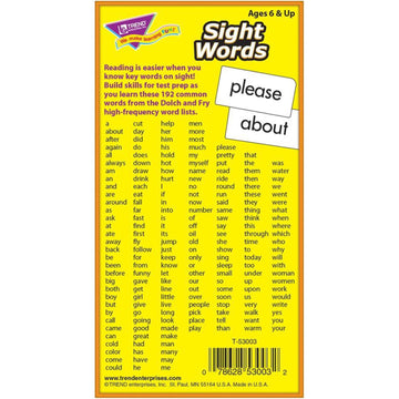 Trend Sight Words Skill Drill Flash Cards - Educational - 1 Each