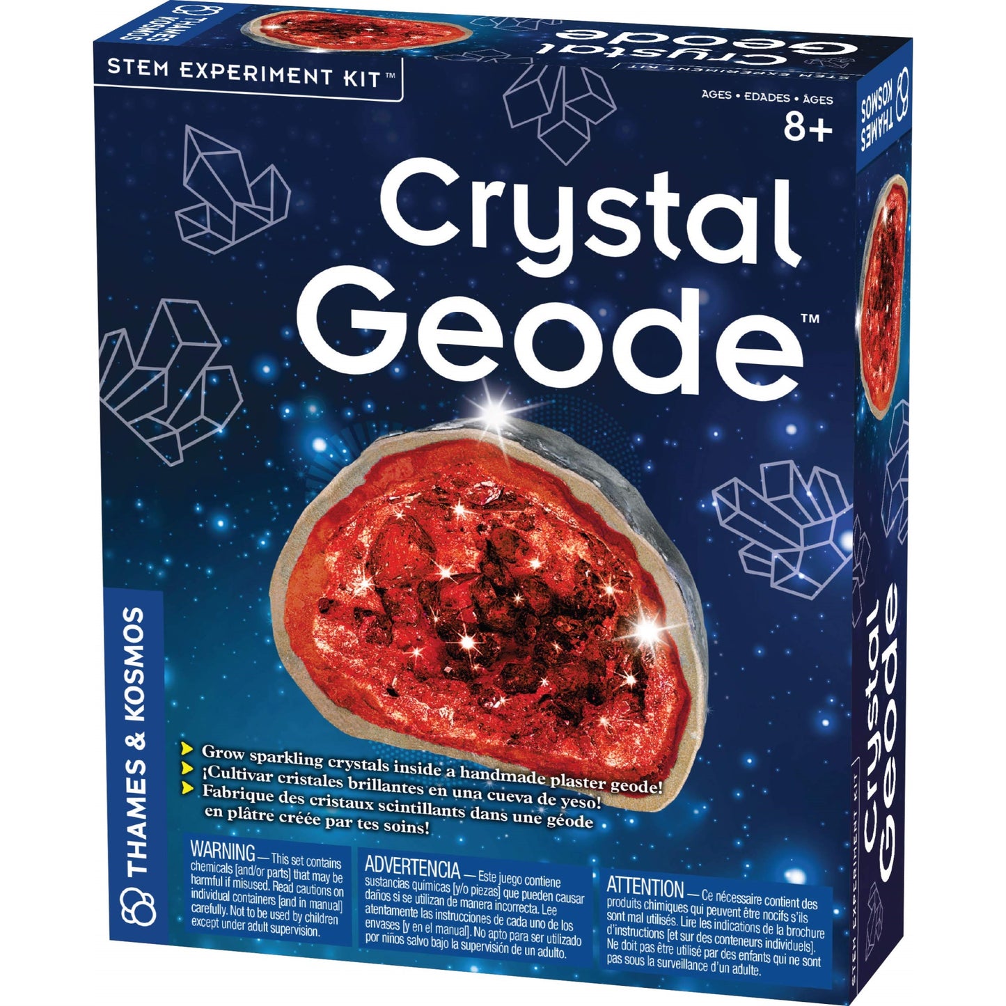 Thames & Kosmos Crystal Geode Stem Experiment Kit | Grow A Beautiful, Colorful Crystal Geode! | Explore Crystals, Rocks & Minera