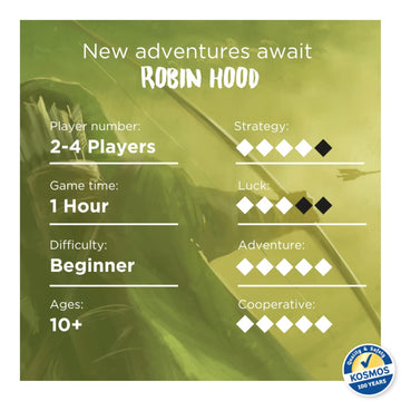 The Adventures Of Robin Hood: Friar Tuck In Danger | Storytelling Game | Expansion| Fantasy Boardgame | 2 To 4 Players | Ages 10
