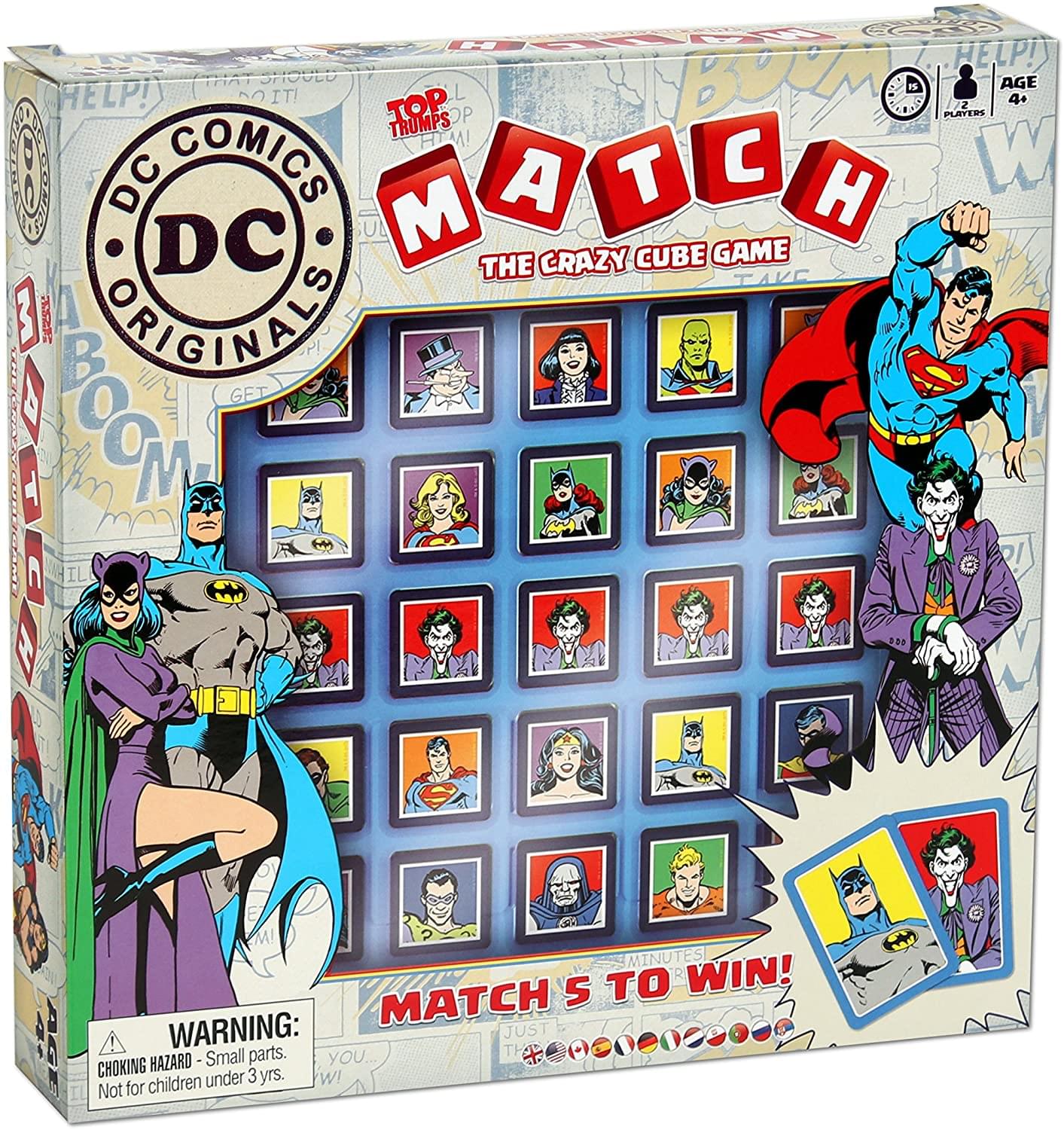 Dc Comics Top Trumps Match | The Crazy Cube Game
