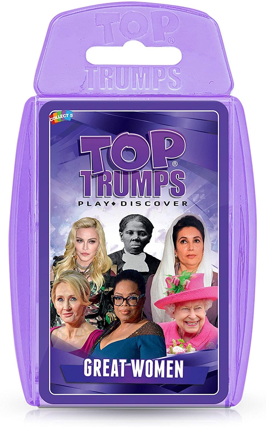 Top Trumps Card Game Great Women - Family Games For Kids And Adults - Learning Games - Kids Card Games For 2 Players And More - Kid War Games - Card Wars - For 6 Plus Kids