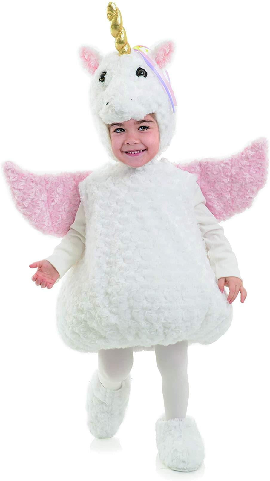 White Unicorn Belly Babies Toddler Costume | Small
