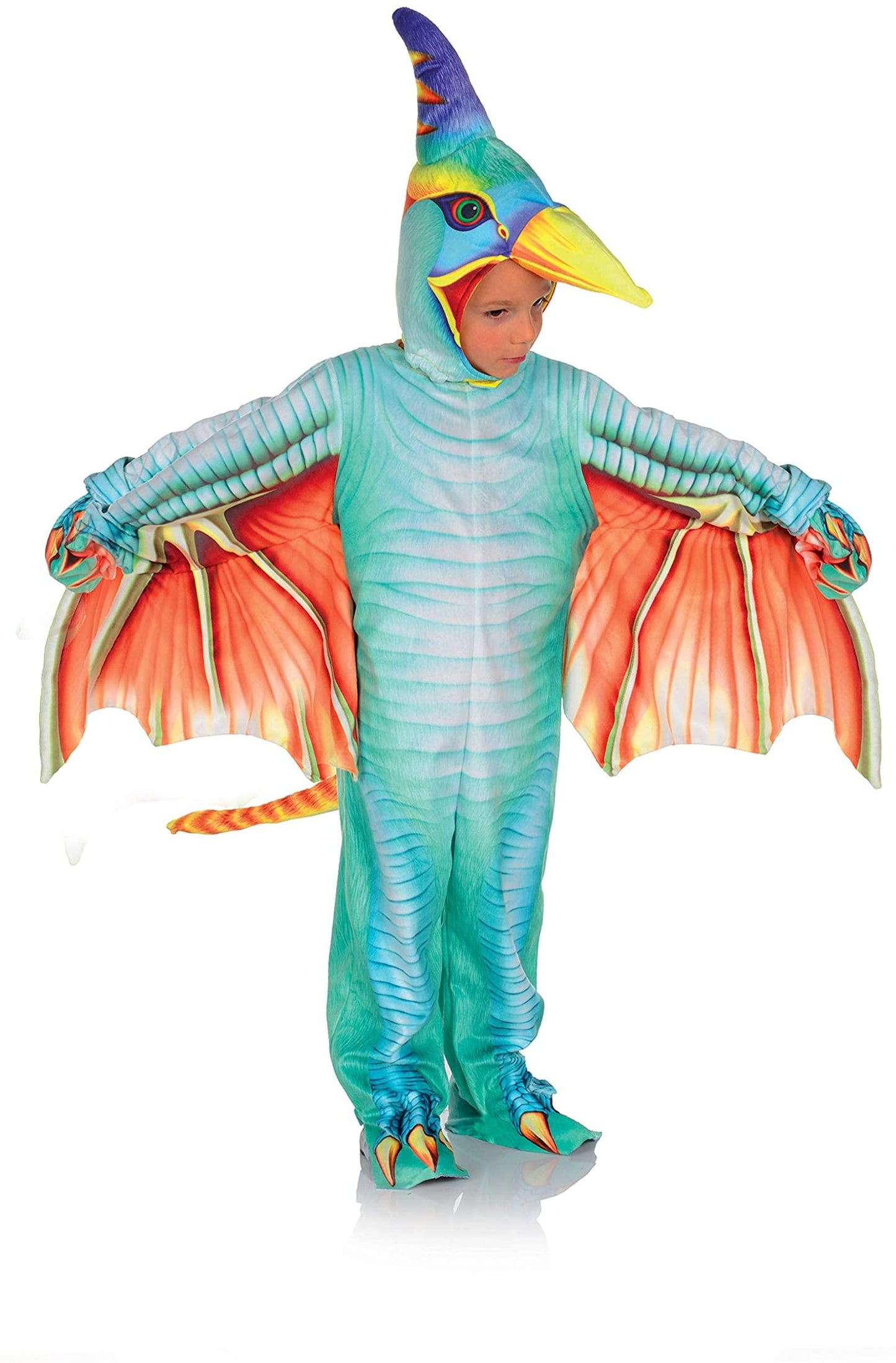 Light Blue Pterodactyl Printed Child Costume | Medium