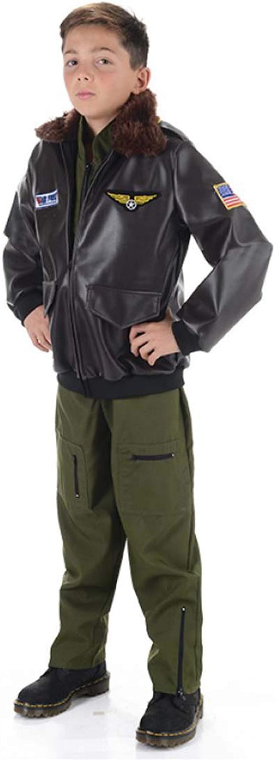 Air Force Flight Jacket Child Costume | Large