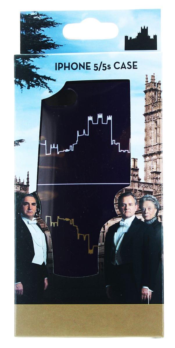 Downton Abbey Iphone 5/5S Hard Snap Case: Purple Abbey Silhouette
