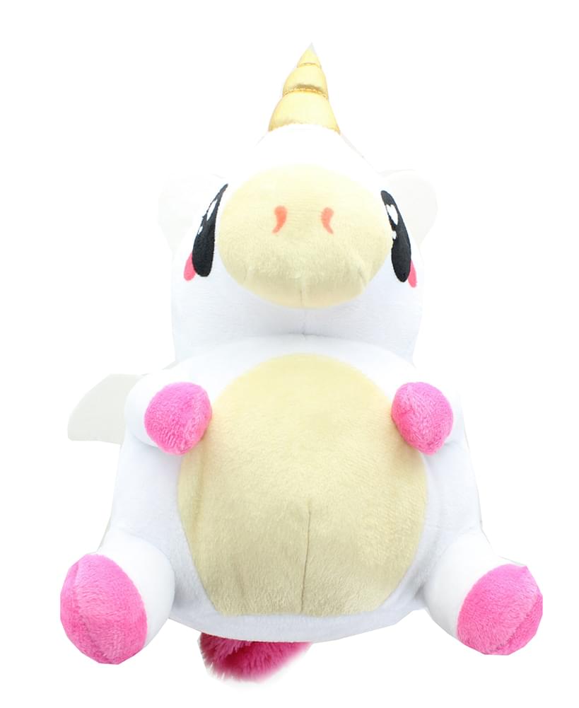 Glitter Galaxy 6-Inch Pink Hair White Unicow Collectible Plush