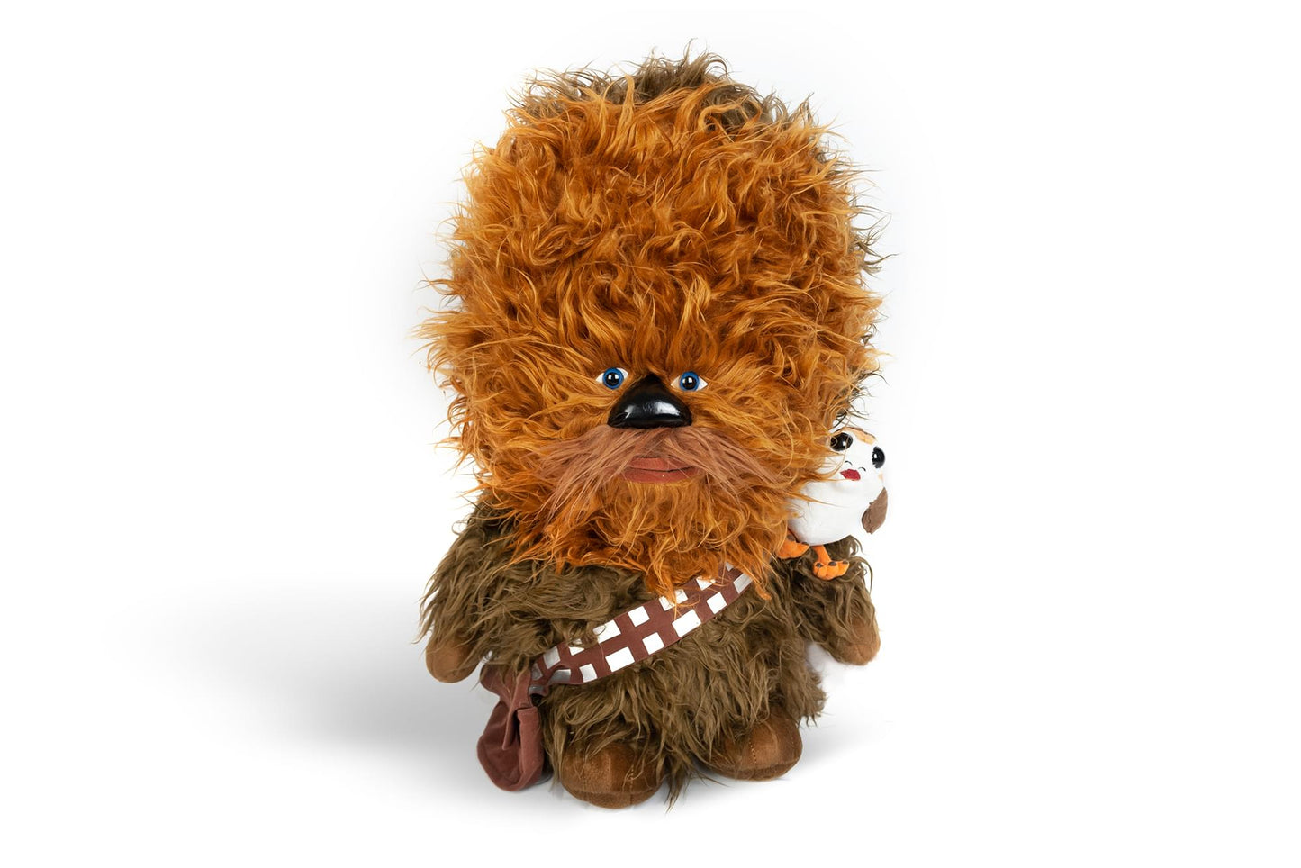 Super-Deformed Star Wars 22?Chewbacca With Porg Talking Plush