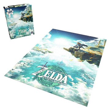 The Legend Of Zelda Tears Of The Kingdom 1000 Piece Jigsaw Puzzle | Collectible Puzzle Featuring Link From The Legend Of Zelda Video Game | Officially Licensed Nintendo Merchandise