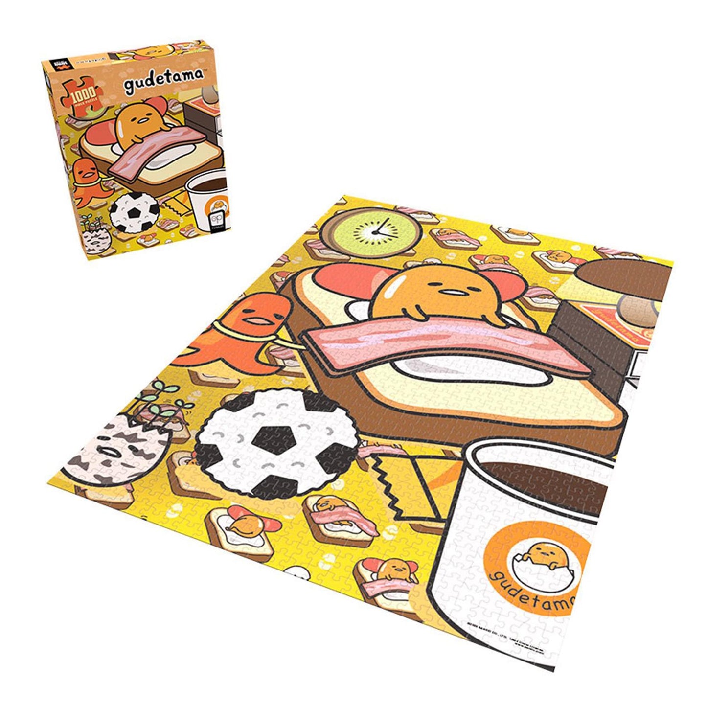 Gudetama “Work From Bed” 1000 Piece Jigsaw Puzzle | Collectible Anime Puzzle Artwork Featuring Sanrio’S Gudetama | Officially-Licensed Gudetama Puzzle & Merchandise