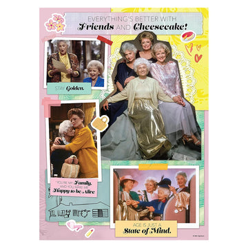 The Golden Girls “Everything’S Better With Friends And Cheesecake” 1000 Piece Jigsaw Puzzle | Collectible Puzzle Featuring Blanche, Dorothy, Sophia, Rose | Officially Licensed Golden Girls Merchandise
