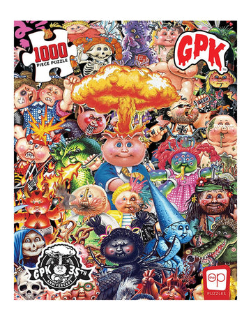 Usaopoly Garbage Pail Kids Yuck 1000 Piece Jigsaw Puzzle | 35Th Anniversary Of Gpk | Officially Licensed Garbage Pail Kids Merchandise | Collectible Puzzle Featuring Original Gpk Favorites , Red