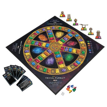 Trivial Pursuit: Marvel Cinematic Universe Ultimate Edition | Officially Licensed | Collectible Trivia Board Game Featuring 6 Infinity Stone Location Movers, 1800 Questions, Mcu Phases 1-3