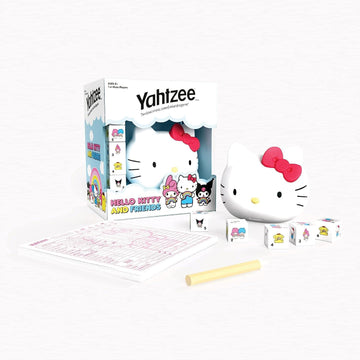 Yahtzee: Hello Kitty And Friends, Collectible Head Dice Cup, Classic Family Dice Game, Officially Licensed Sanrio Game & Merchandise