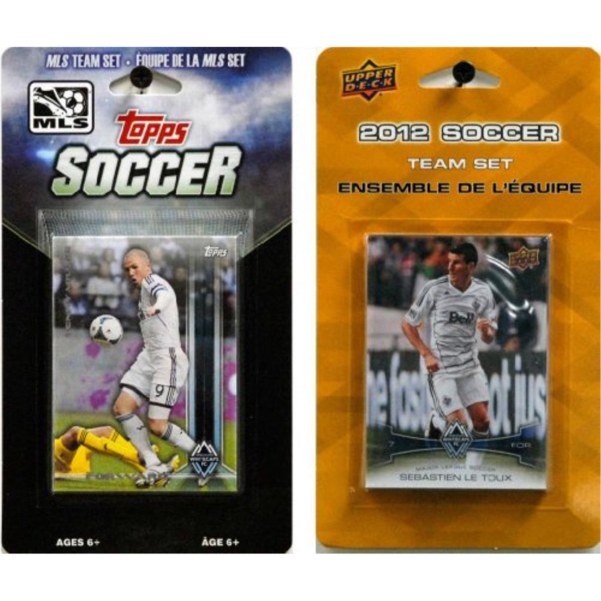 MLS Vancouver Whitecaps 2 Different Licensed Trading Card Team Sets