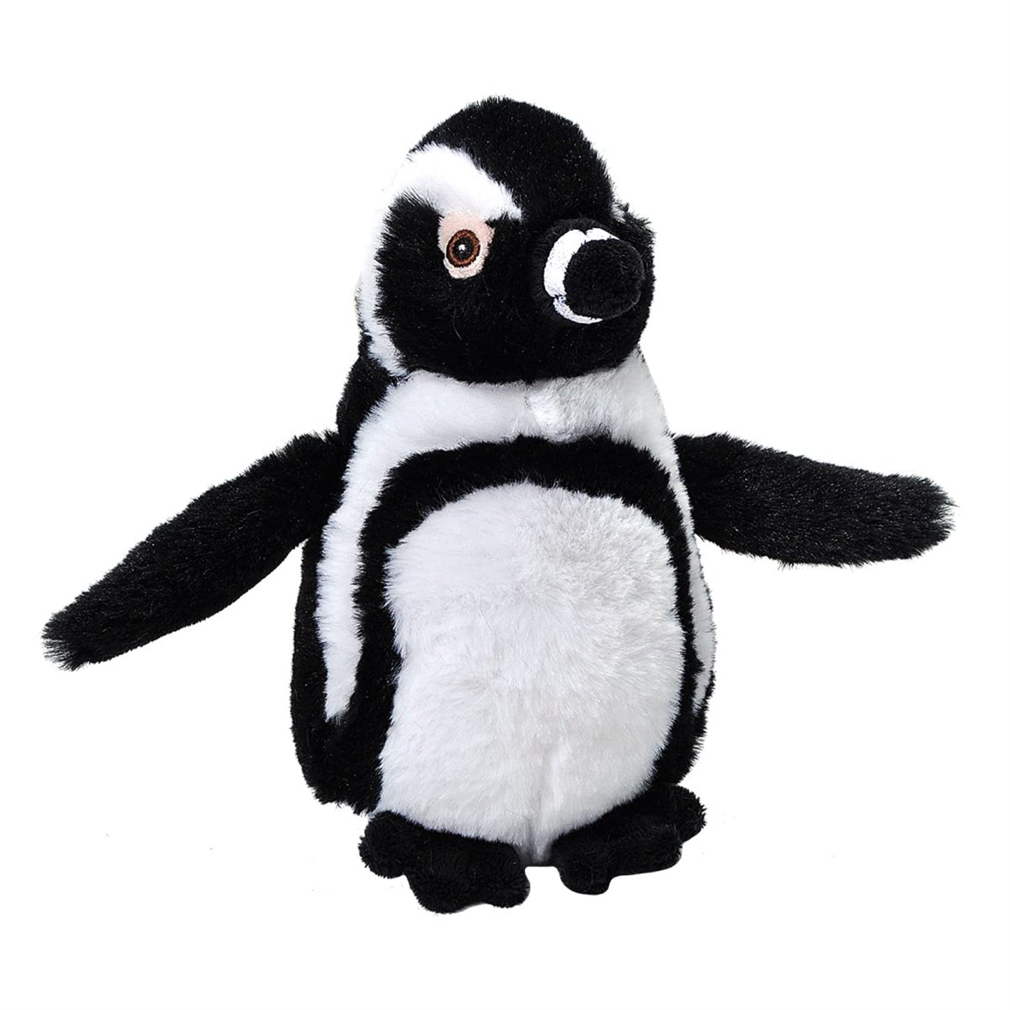Wild Republic EcoKins Mini Blackfoot Penguin Plush Toy, 8" Eco-Friendly, Handcrafted from Recycled Materials, Model 25082