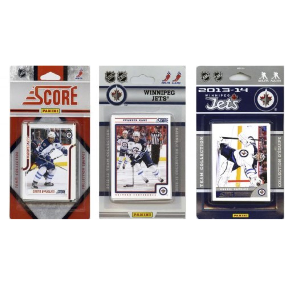 NHL Winnipeg Jets 3 Different Licensed Trading Card Team Sets
