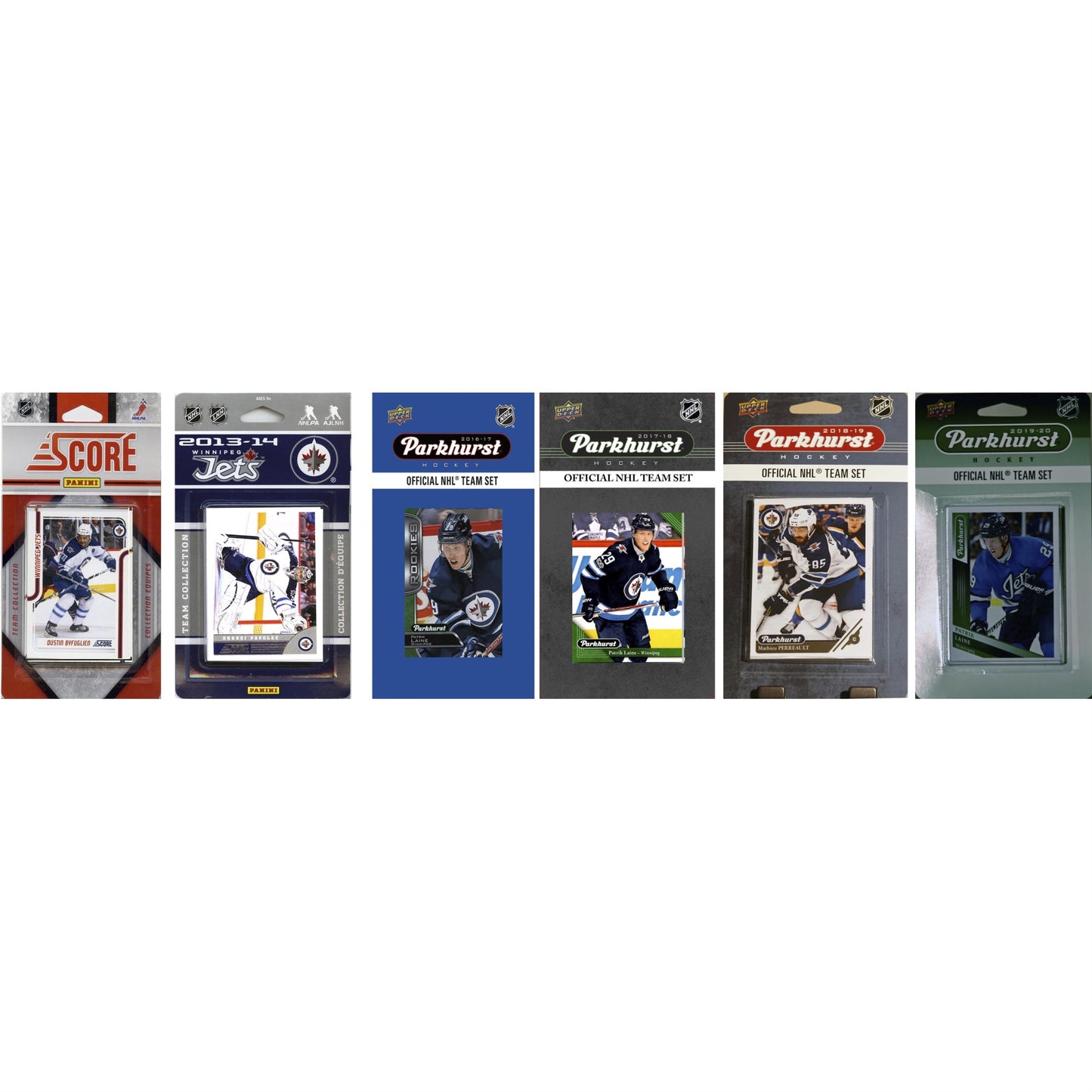 Nhl Winnipeg Jets 6 Different Licensed Trading Card Team Sets