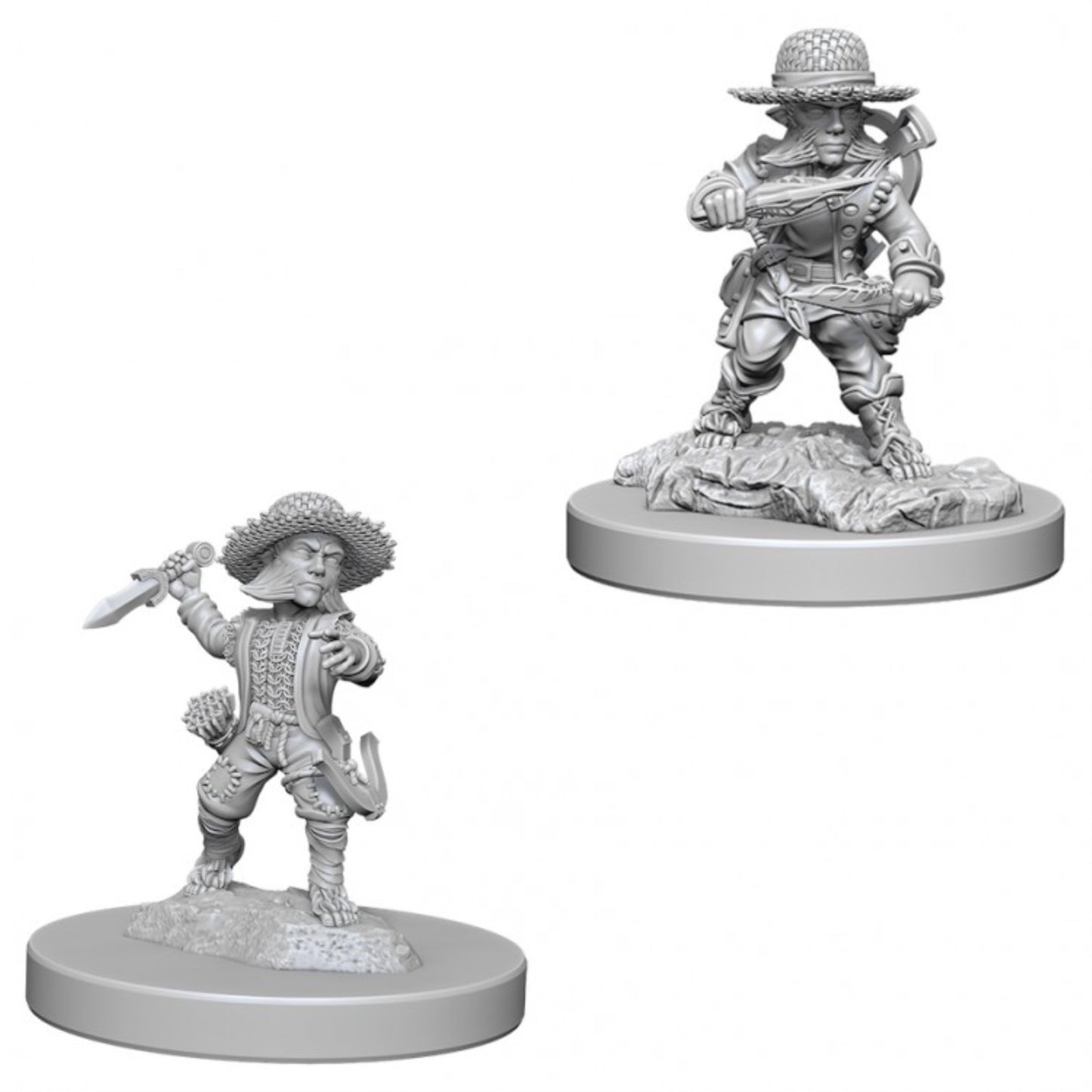 Pathfinder Battles Deep Cuts: Male Halfling Rogue | Unpainted Miniature
