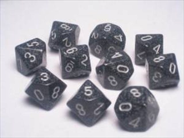 Chessex Manufacturing 25118 Ninja Speckled - Ten Sided Die D10