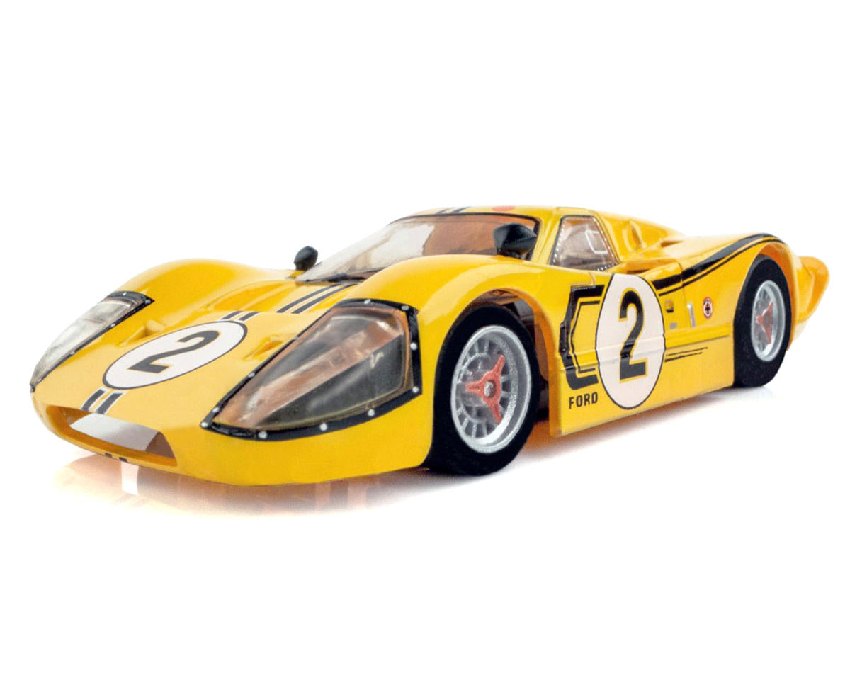 AFX 1967 Ford GT40 Mk IV #2 Le Mans McLaren/Donohue Yellow HO Scale Slot Car – 22014