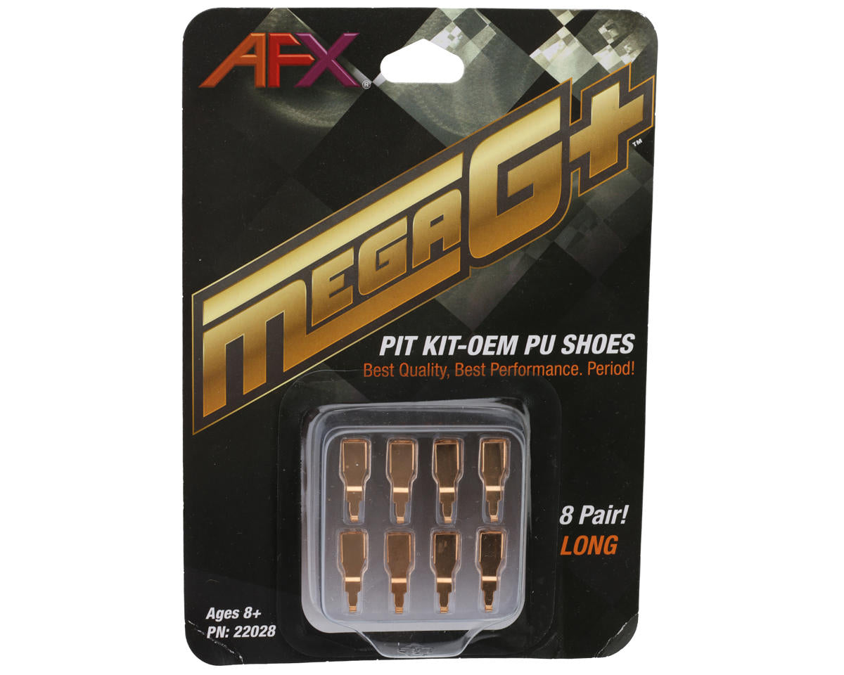 AFX Mega G+ Long Wheelbase Pick-Up Shoes Pit Kit – 8 Pack – 22028