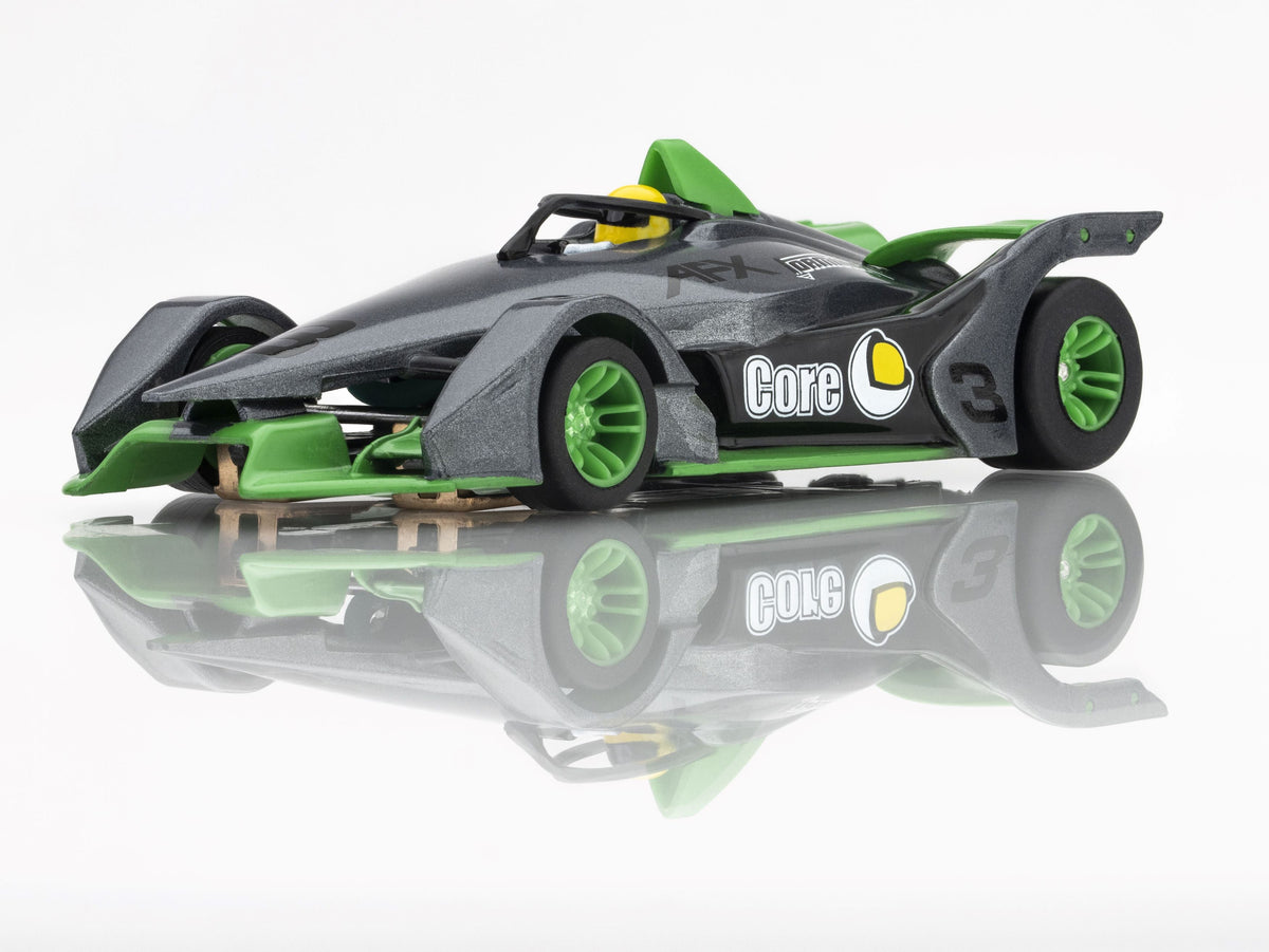 AFX Formula N #3 Silver/Green F1-Style HO Scale Slot Car – 22064