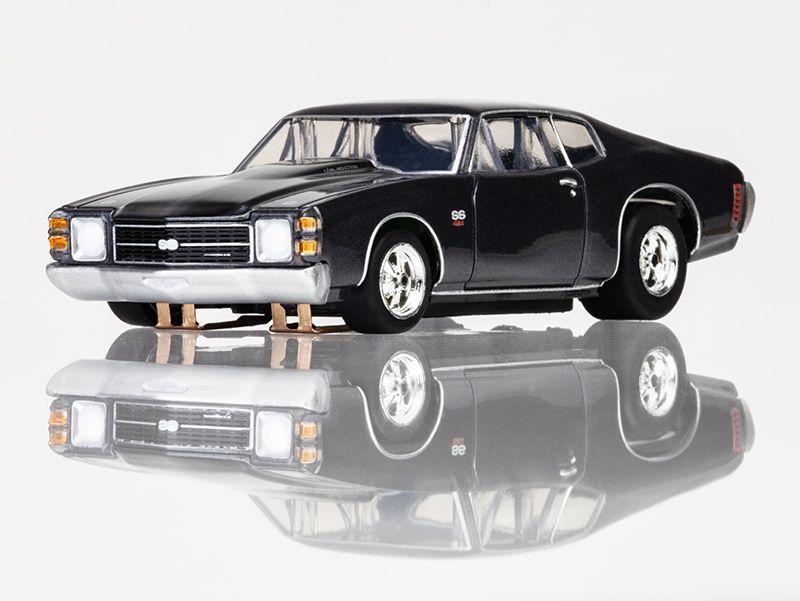 AFX 1972 Chevelle 454 SS Gun Metal HO Scale Slot Car – 22087