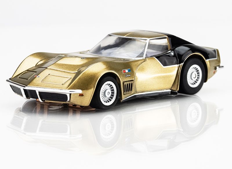 AFX 1969 Corvette AstroVette Apollo 12 Limited Edition Gold HO Scale Slot Car – 22093