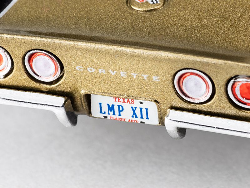 AFX AstroVette 1969 LMP12 LTD HO Slot Car (Gold) (SWB) (Mega G+) 22093