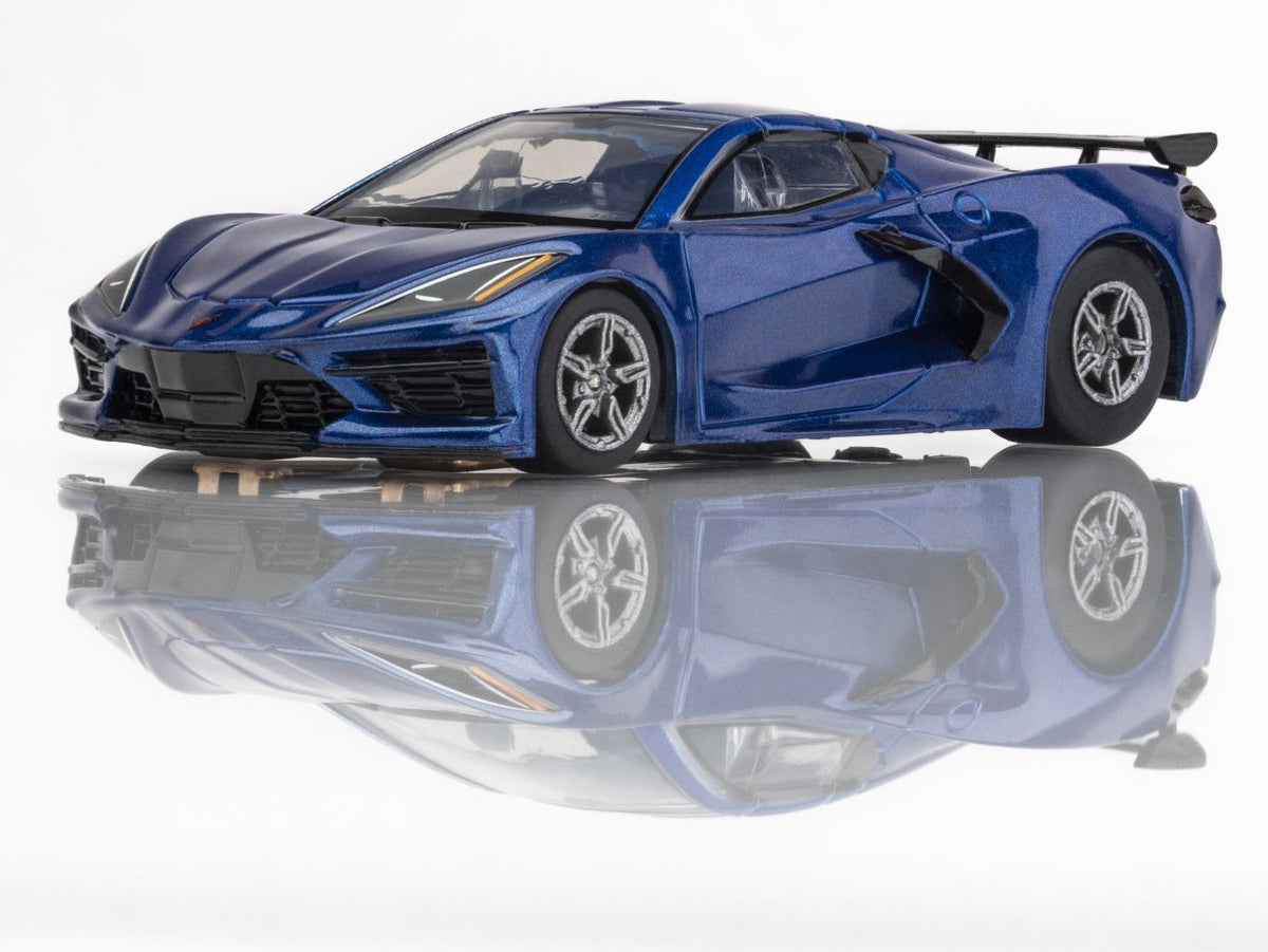 AFX Corvette C8 Riptide Blue Metallic HO Scale Slot Car – 22094