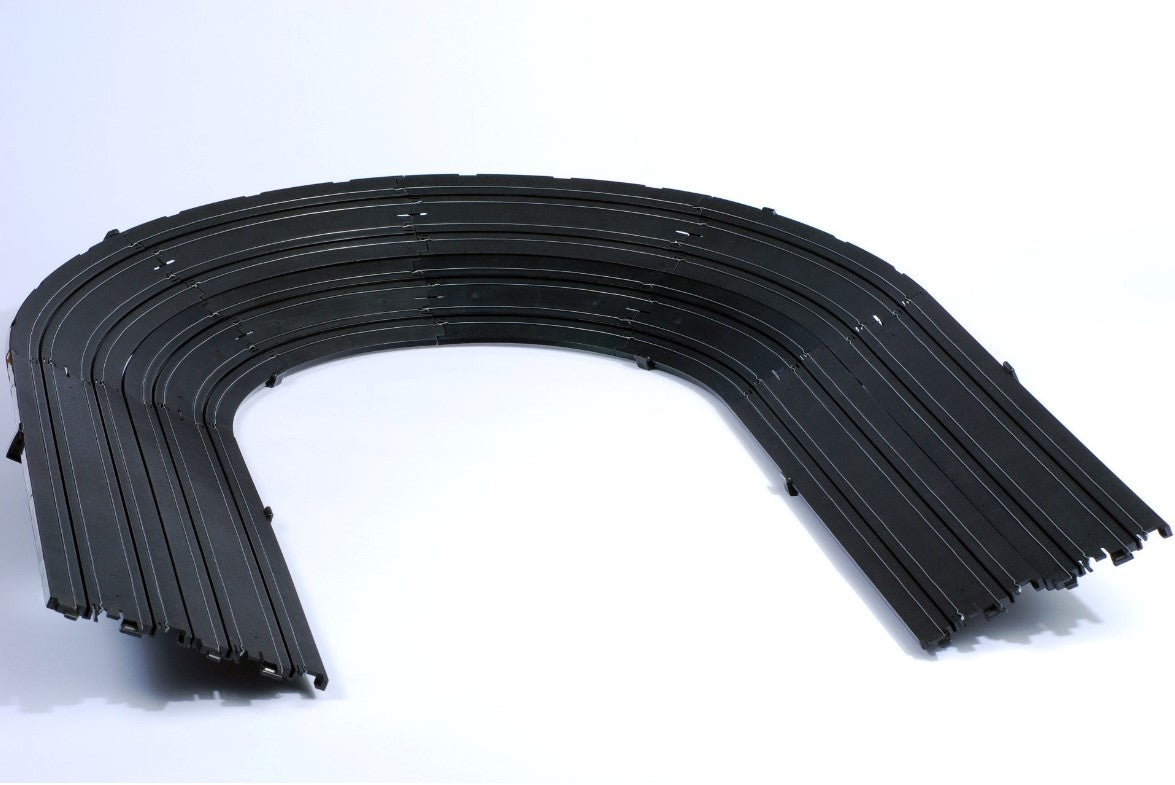 AFX 12-Inch Radius Banked Curve Track Set for HO Slot Cars – 70625