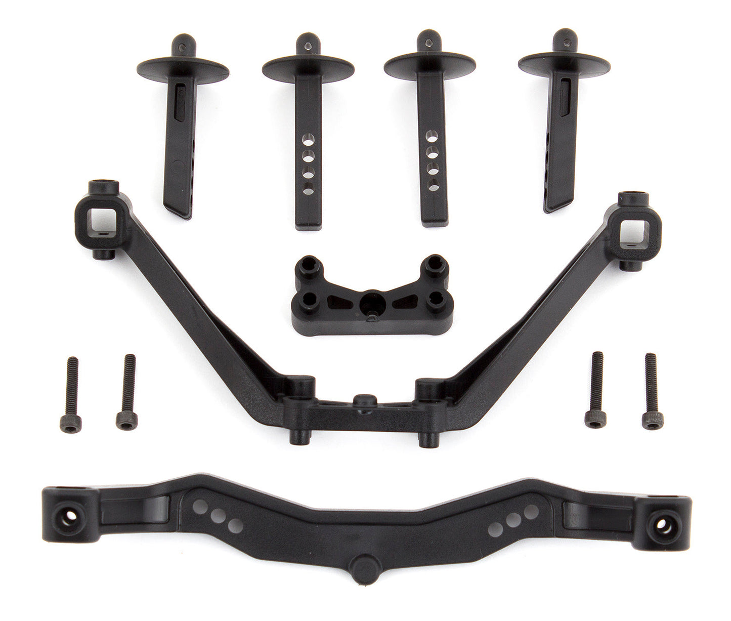 Team Associated SC6.1 Front and Rear Body Mount Set for 1/10 Scale Short Course Truck
