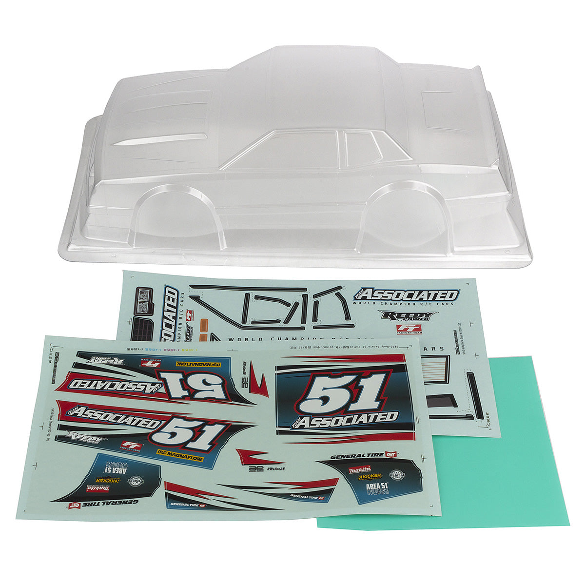 Team Associated SR10 Street Stock Clear Body Shell for 1/10 Scale Oval Racing