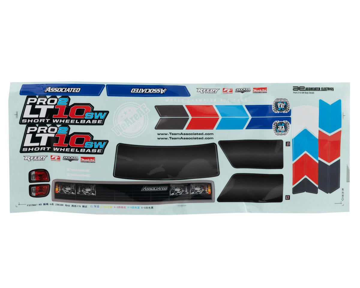 Team Associated Pro2 LT10SW Clear Lexan Truck Body Shell