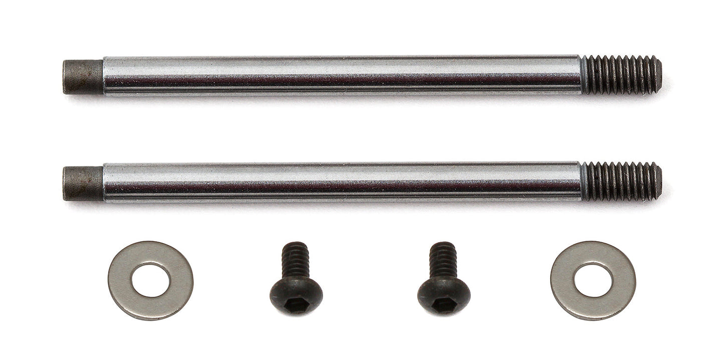 Team Associated Factory Team 3x23mm Shock Shafts V2 Chrome