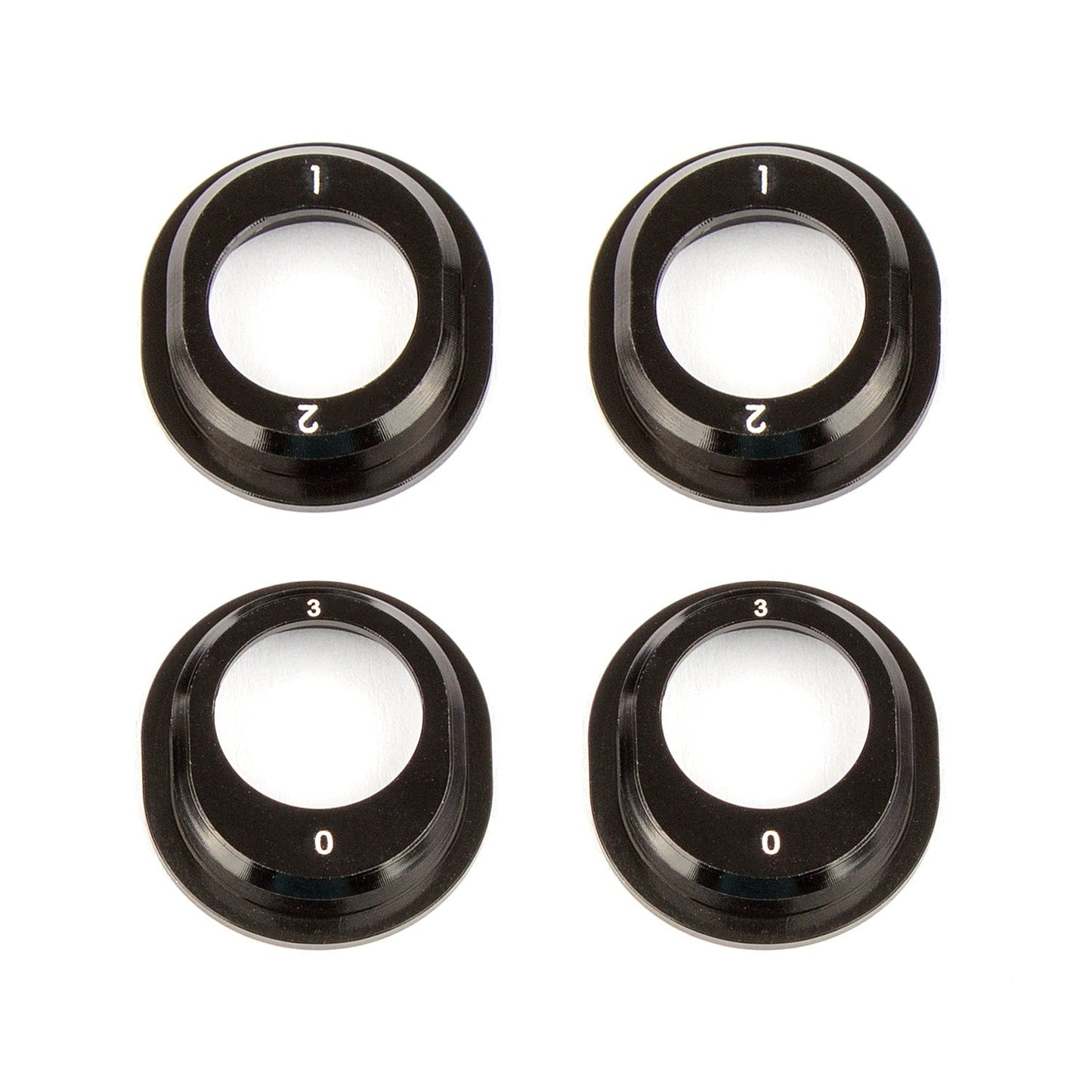 Team Associated Aluminum Differential Height Inserts Black - B6 Series Upgrade