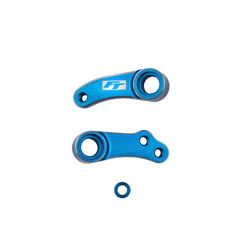Team Associated RC10B84 Factory Team Aluminum Steering Bellcranks Blue – Premium Steering Upgrade