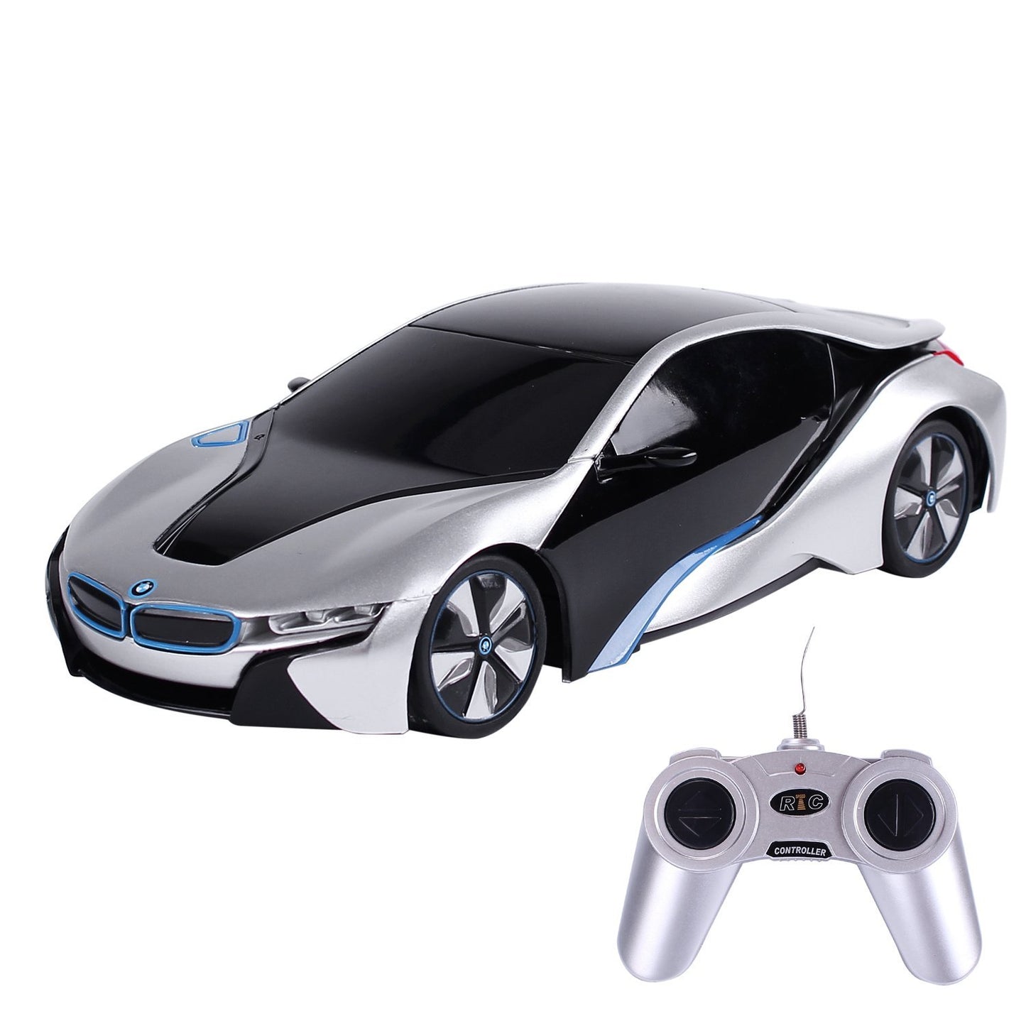 1:24 Rc Bmw I8 Concept Rc Sports Car (Silver)